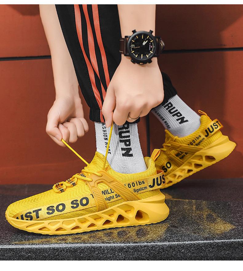 New Mens Sneakers Running Shoes Fashion Breathable Outdoor Sports Sneakers Soft Thick Bottom Athletic Men's Modern Running Sneakers For Outdoor Workout Stevvex