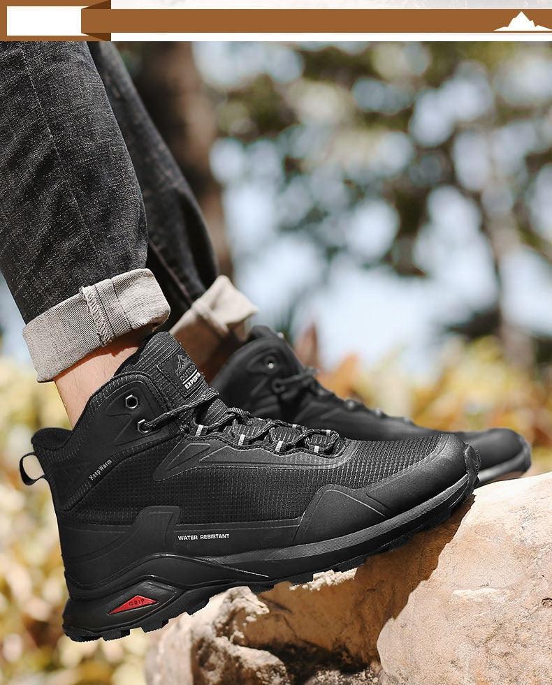 Camouflage Hiking Strong Breathable Non-slip Shoes Outdoor Men's Sports Shoes Waterproof Air Circulation Insole Ankle Support Non-Slip Lightweight For Outdoor Trekking Walking Shoes Stevvex