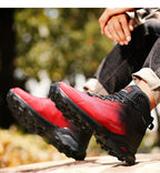 Camouflage Hiking Strong Breathable Non-slip Shoes Outdoor Men's Sports Shoes Waterproof Air Circulation Insole Ankle Support Non-Slip Lightweight For Outdoor Trekking Walking Shoes Stevvex