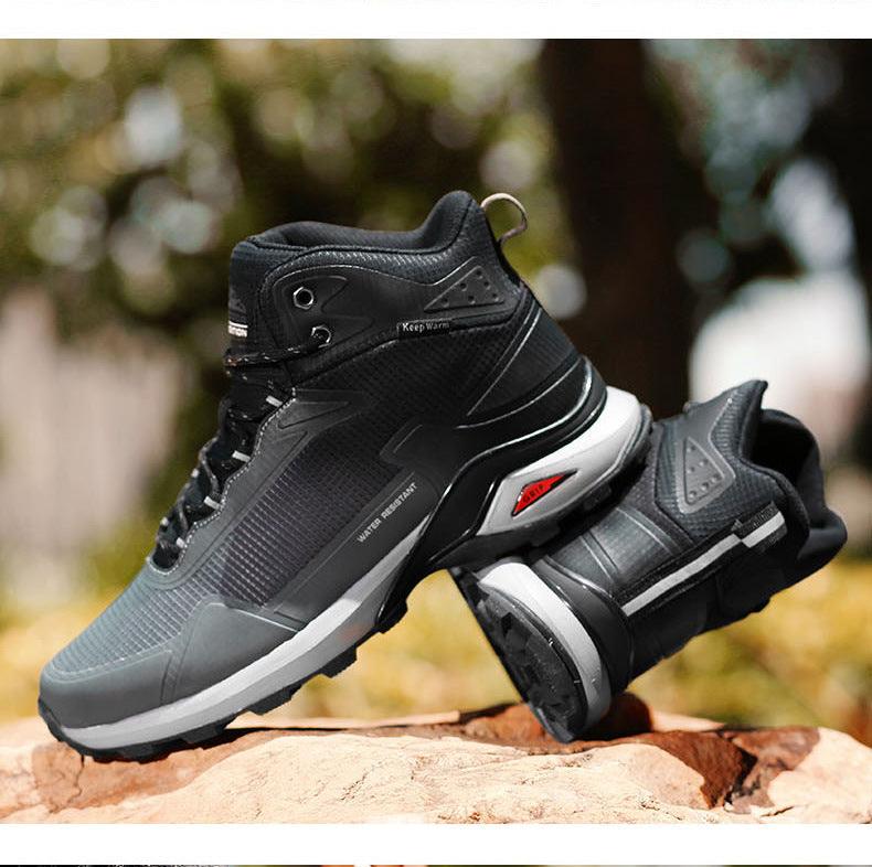 Camouflage Hiking Strong Breathable Non-slip Shoes Outdoor Men's Sports Shoes Waterproof Air Circulation Insole Ankle Support Non-Slip Lightweight For Outdoor Trekking Walking Shoes Stevvex
