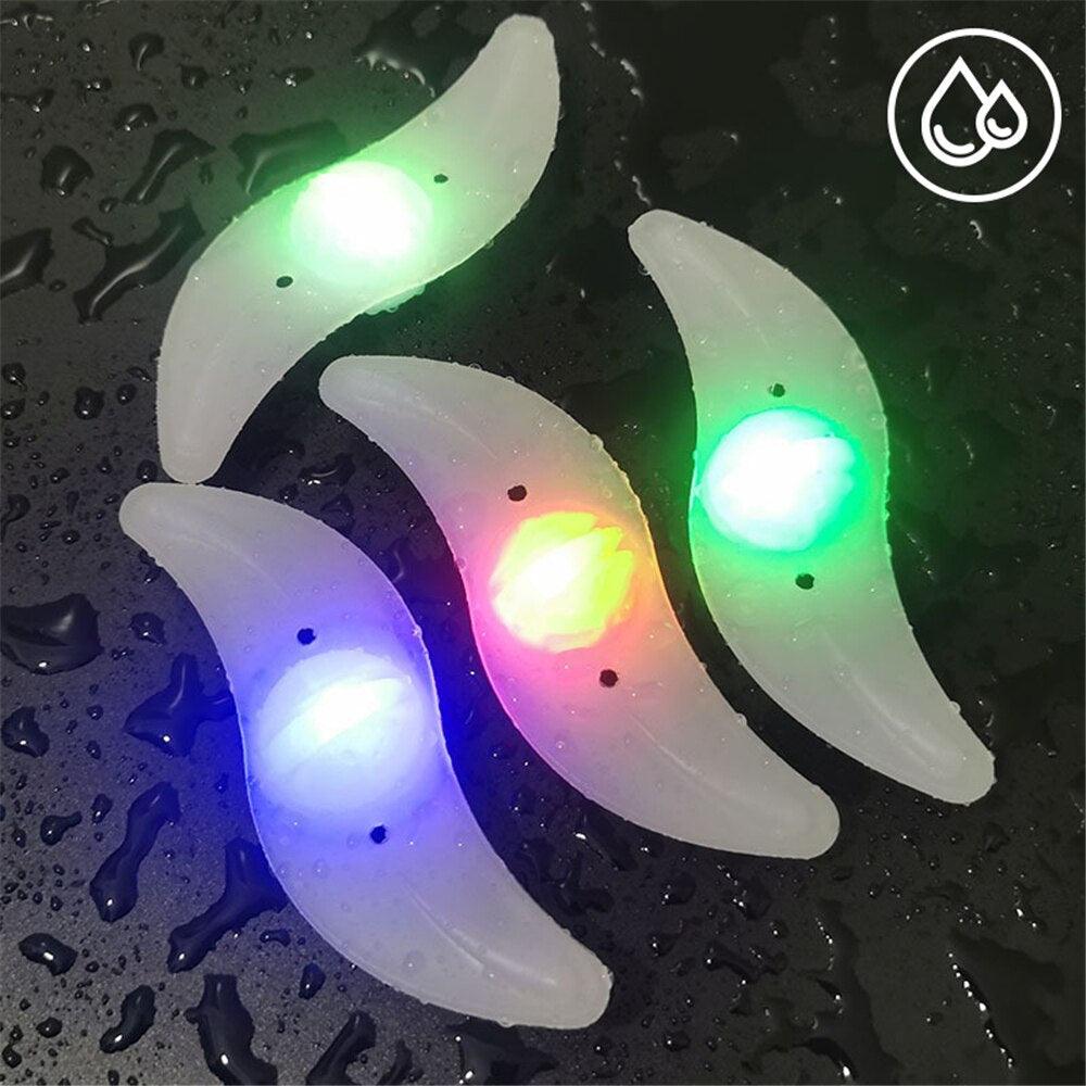 Bike Wheel Spokes Light 3 Lighting Mode LED Night Ride Waterproof Safety Warning Light Bicycle Colorful Lamp With Battery Waterproof LED Bicycle Spoke Lights Safety Flashing Lights For Bike Stevvex