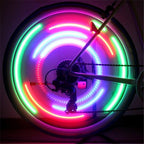 Bike Wheel Spokes Light 3 Lighting Mode LED Night Ride Waterproof Safety Warning Light Bicycle Colorful Lamp With Battery Waterproof LED Bicycle Spoke Lights Safety Flashing Lights For Bike Stevvex
