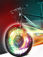 Bike Wheel Spokes Light 3 Lighting Mode LED Night Ride Waterproof Safety Warning Light Bicycle Colorful Lamp With Battery Waterproof LED Bicycle Spoke Lights Safety Flashing Lights For Bike Stevvex
