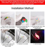 Bike Wheel Spokes Light 3 Lighting Mode LED Night Ride Waterproof Safety Warning Light Bicycle Colorful Lamp With Battery Waterproof LED Bicycle Spoke Lights Safety Flashing Lights For Bike Stevvex