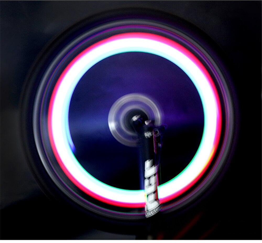 Bike Wheel Spokes Light 3 Lighting Mode LED Night Ride Waterproof Safety Warning Light Bicycle Colorful Lamp With Battery Waterproof LED Bicycle Spoke Lights Safety Flashing Lights For Bike Stevvex