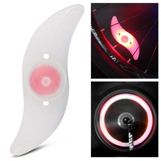 Bike Wheel Spokes Light 3 Lighting Mode LED Night Ride Waterproof Safety Warning Light Bicycle Colorful Lamp With Battery Waterproof LED Bicycle Spoke Lights Safety Flashing Lights For Bike Stevvex