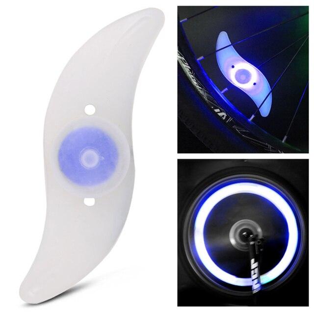 Bike Wheel Spokes Light 3 Lighting Mode LED Night Ride Waterproof Safety Warning Light Bicycle Colorful Lamp With Battery Waterproof LED Bicycle Spoke Lights Safety Flashing Lights For Bike Stevvex