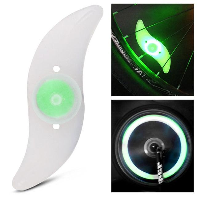 Bike Wheel Spokes Light 3 Lighting Mode LED Night Ride Waterproof Safety Warning Light Bicycle Colorful Lamp With Battery Waterproof LED Bicycle Spoke Lights Safety Flashing Lights For Bike Stevvex