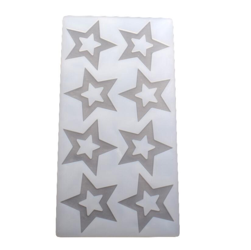 Cake Decorating Tools 3D Star Shape Silicone Mold Cupcake Chocolate Mould Decor Muffin Pan Baking Star Silicone Fondant Mold Flexible Molds Star Chocolate Mold For Dessert Candy Cupcake Topper Stevvex
