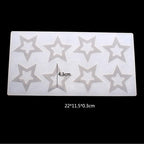 Cake Decorating Tools 3D Star Shape Silicone Mold Cupcake Chocolate Mould Decor Muffin Pan Baking Star Silicone Fondant Mold Flexible Molds Star Chocolate Mold For Dessert Candy Cupcake Topper Stevvex