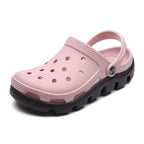 New Mens Summer Slippers Beach Sandals Jelly Shoes Men Outdoor Sandals Hollow Clogs Adjustable Garden Slippers House Shoes Durable Lightweight Beach Clogs Stevvex