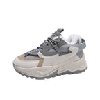 Casual Womens Blue Sneakers High Heels Platform Sports Shoes Autumn Thick Bottom Walking Breathable Vulcanized Shoes Luxury Tennis Sneakers Trainers Lace Up Fashion Design Stevvex