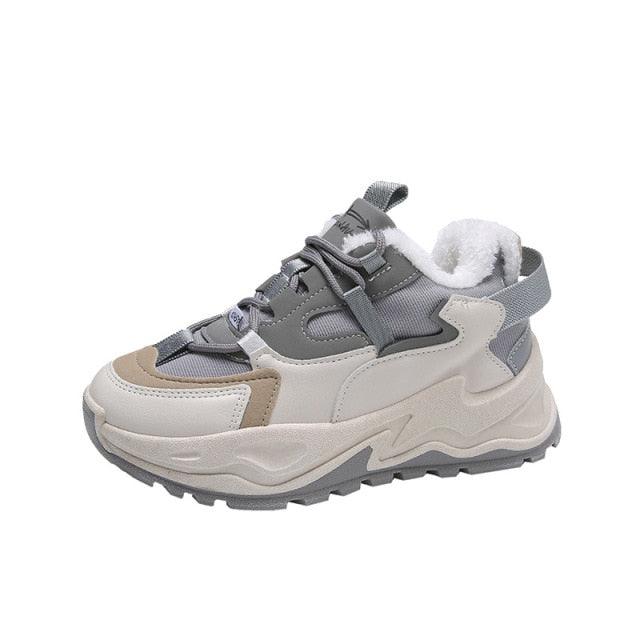 Casual Womens Blue Sneakers High Heels Platform Sports Shoes Autumn Thick Bottom Walking Breathable Vulcanized Shoes Luxury Tennis Sneakers Trainers Lace Up Fashion Design Stevvex
