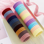 1Set 4cm Girls Cute Colorful Elastic Hair Bands Children Lovely Ponytail Holder Scrunchies Hair Ties Headbands Fashion Hairgrips Accessories For Party Stevvex