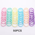 1Set 4cm Girls Cute Colorful Elastic Hair Bands Children Lovely Ponytail Holder Scrunchies Hair Ties Headbands Fashion Hairgrips Accessories For Party Stevvex