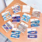 2PCS/Set Fashion WomenElegant Acrylic Geometric Hairpin Sweet Girl Hair Clip Marble Textured Barrettes Headband Gorgeous Hair Accessories For Women Stevvex