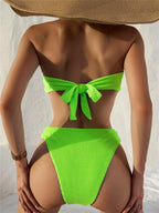 Women One-Shoulder Bikini Swimsuit Women Push Up Swimwear Women's Bathing Suit Comfortable Bikini Ribbed Two Piece Swimsuit Bikini Set Summer Bathing Suit Beach Wear Swimming Suit Stevvex