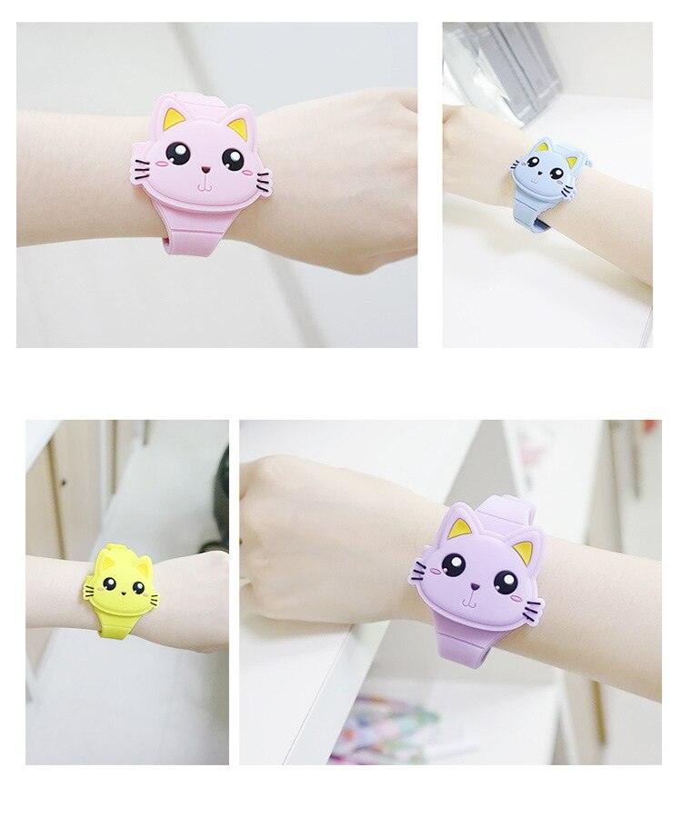 3D Kids Watches Cute Rabbit Cat LED Electronic Children Watch Boys and Girls Silicone Toy Wristwatches Girls Watch Digital Cute Shape LED Fashion Silicone Band Clamshell Design Wrist Watch Stevvex
