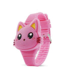 3D Kids Watches Cute Rabbit Cat LED Electronic Children Watch Boys and Girls Silicone Toy Wristwatches Girls Watch Digital Cute Shape LED Fashion Silicone Band Clamshell Design Wrist Watch Stevvex