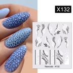 Spring Simple Green Theme Water Decal Sticker Flower Leaf Tree Summer Slider For Manicuring Nail Art Watermarks Art Decoration Manicure Tools Nail Watermark Decals iridescent Decoration Nail Self-Adhesive Decals Nail Stickers Water Transfer Fresh Nail Stevvex