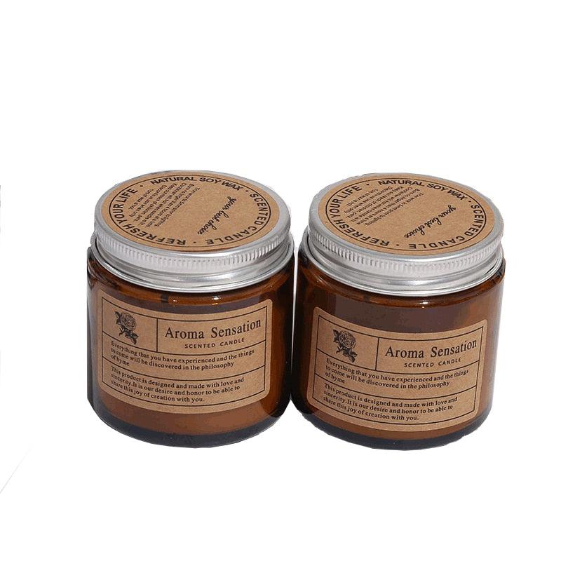 Small Simple Scented Candle Fresh Flowers Scented Candles Soy Candles For Men & Women Long Lasting Spring Candles All-Natural Soy Wax Rustic Home Decor Scented Candles Non-Toxic Ultra Clean Burn Amber Jar Candles Fragrance Candle Stevvex