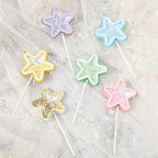3PCS Love Happy Birthday Cake Toppers Star Cupcake Toppers Cake Decorations Glitter Star Cupcake Picks White Cloud Toothpicks for Baby Shower Stars Cupcake Topper Flags For Wedding Kids Birthday Party Supplies Cake Decoration Stevvex