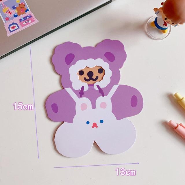 Bear Candle Birthday Cake Props Topper Card Cute Fantasy Cup Dessert Smiley  Love Bear  Table Dress Up Cake Props Party Cake Decor Supplies Toppers Birthday Cupcake Topper Various Cake Decorations for Birthday Party Photo Prop Stevvex