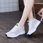 New Mesh Womens Sneakers Breathable Flat Shoes Women Lightweight Sports Non-slip Running Footwear Fashionable Breathable And Non-Slip Walking Shoes For Women Stevvex