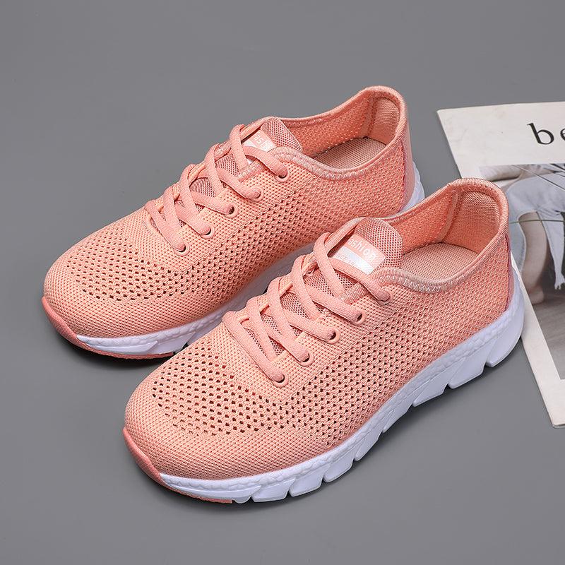 New Mesh Womens Sneakers Breathable Flat Shoes Women Lightweight Sports Non-slip Running Footwear Fashionable Breathable And Non-Slip Walking Shoes For Women Stevvex