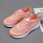 New Mesh Womens Sneakers Breathable Flat Shoes Women Lightweight Sports Non-slip Running Footwear Fashionable Breathable And Non-Slip Walking Shoes For Women Stevvex