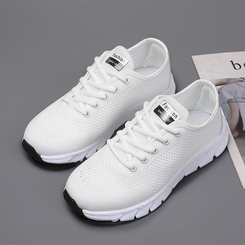 New Mesh Womens Sneakers Breathable Flat Shoes Women Lightweight Sports Non-slip Running Footwear Fashionable Breathable And Non-Slip Walking Shoes For Women Stevvex
