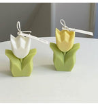 Tulip Candle Aroma Decoration Wedding Souvenir Birthday Gift Decoration Candles Handmade Delicate Tulip Flower Shape Candle  Perfect for Birthday Party Wedding Spa Home Decor Stevvex