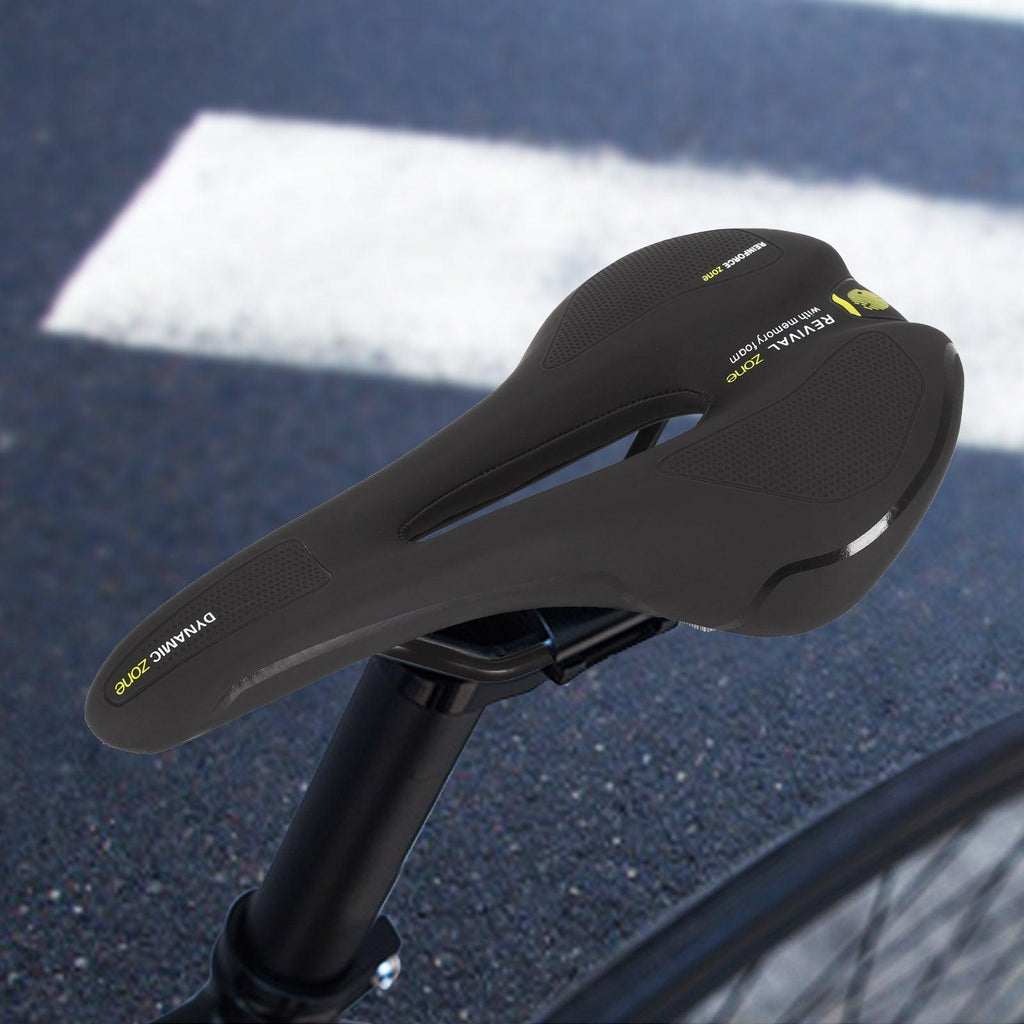 Hollow Comfort Bicycle Saddle Breathable Seat Cushion Shockproof Waterproof Ergonomics Road Bike Saddle Waterproof Replacement Bicycle Seats Comfortable Memory Foam Bikes Saddle Universal Fit For Bikes Road Bikes Stevvex