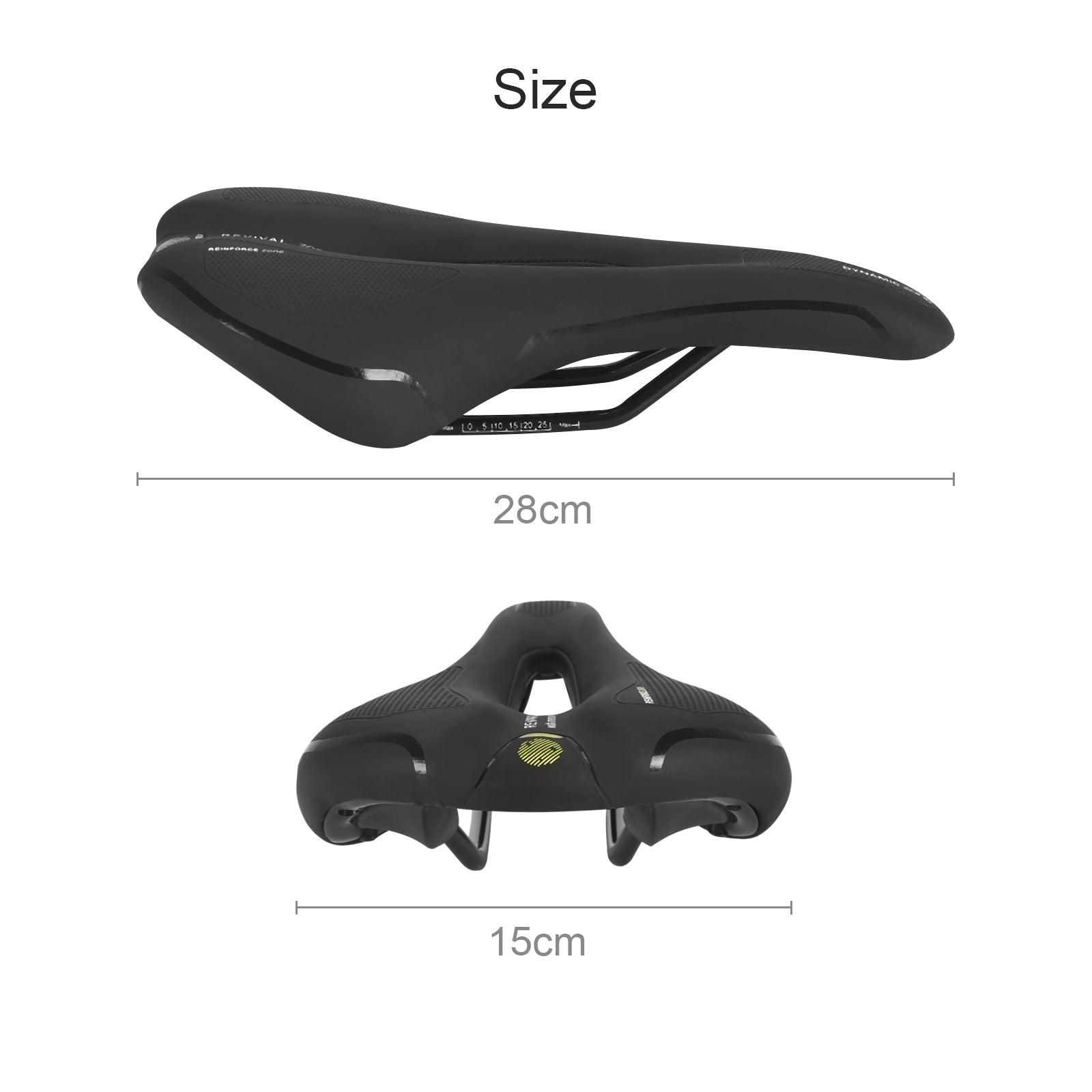 Hollow Comfort Bicycle Saddle Breathable Seat Cushion Shockproof Waterproof Ergonomics Road Bike Saddle Waterproof Replacement Bicycle Seats Comfortable Memory Foam Bikes Saddle Universal Fit For Bikes Road Bikes Stevvex