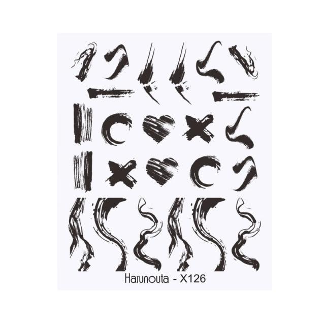 Cool Geometrics Pattern Water Decals Stickers Flower Leaves Slider For Nails Spring Summer Nail Art Decoration Tattoos Women Nail Art Stickers Water Transfer Decals Design Nail Art Supplies Manicure Acrylic Nail Foil Stencils Decorations Stevvex