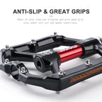 Pedals Bicycle Aluminum Pedal Mountain Urban Road Parts Sealed Bearing Flat Platform All-Round Pedals Bike Accessories Advanced 4 Bearings Mountain Bike Pedals Platform Bicycle Flat Alloy Pedals Stevvex
