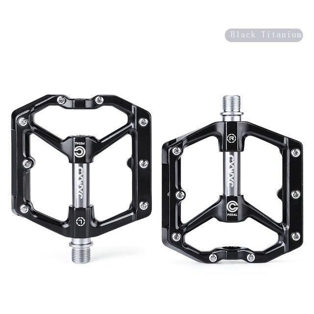 Pedals Bicycle Aluminum Pedal Mountain Urban Road Parts Sealed Bearing Flat Platform All-Round Pedals Bike Accessories Advanced 4 Bearings Mountain Bike Pedals Platform Bicycle Flat Alloy Pedals Stevvex