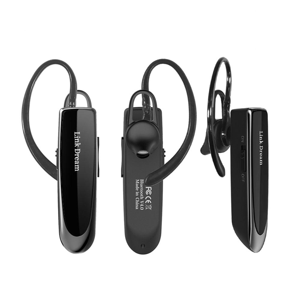 Bluetooth Earpiece V5.0 Wireless Handsfree Headset With Microphone 24 Hrs Driving Headset 30 Days Standby Time Bluetooth Music Headset Waterproof Earphone Works On All Smartphones Sport Wireless Earphones Stevvex
