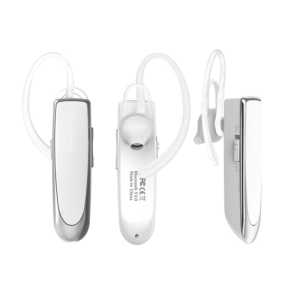 Bluetooth Earpiece V5.0 Wireless Handsfree Headset With Microphone 24 Hrs Driving Headset 30 Days Standby Time Bluetooth Music Headset Waterproof Earphone Works On All Smartphones Sport Wireless Earphones Stevvex