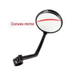 Bike Rear Mirrors Degree Rotation Bicycle Rearview Mirrors Suitable For Mountain Road Bike Safe Rear View Mirror Adjustable Rotatable HD Wide Angle Cycling Biking Clear Acrylic Convex Mirror Stevvex