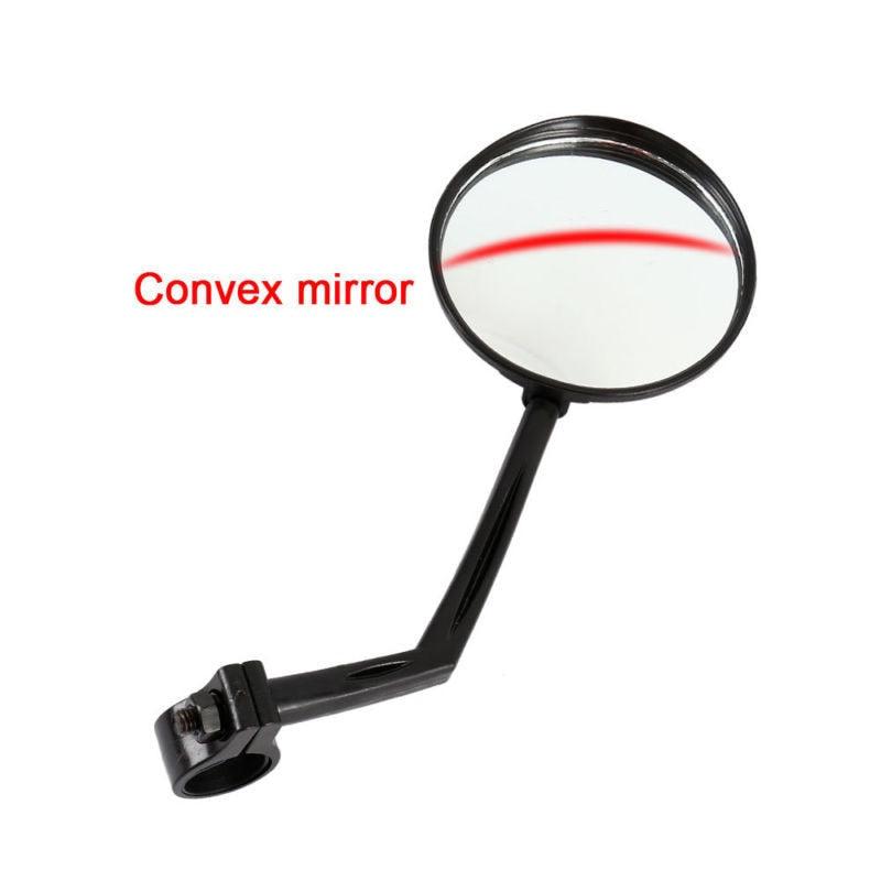 Bike Rear Mirrors Degree Rotation Bicycle Rearview Mirrors Suitable For Mountain Road Bike Safe Rear View Mirror Adjustable Rotatable HD Wide Angle Cycling Biking Clear Acrylic Convex Mirror Stevvex