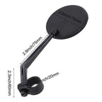 Bike Rear Mirrors Degree Rotation Bicycle Rearview Mirrors Suitable For Mountain Road Bike Safe Rear View Mirror Adjustable Rotatable HD Wide Angle Cycling Biking Clear Acrylic Convex Mirror Stevvex