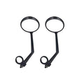 Bike Rear Mirrors Degree Rotation Bicycle Rearview Mirrors Suitable For Mountain Road Bike Safe Rear View Mirror Adjustable Rotatable HD Wide Angle Cycling Biking Clear Acrylic Convex Mirror Stevvex