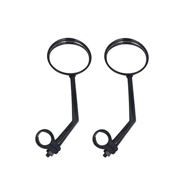 Bike Rear Mirrors Degree Rotation Bicycle Rearview Mirrors Suitable For Mountain Road Bike Safe Rear View Mirror Adjustable Rotatable HD Wide Angle Cycling Biking Clear Acrylic Convex Mirror Stevvex
