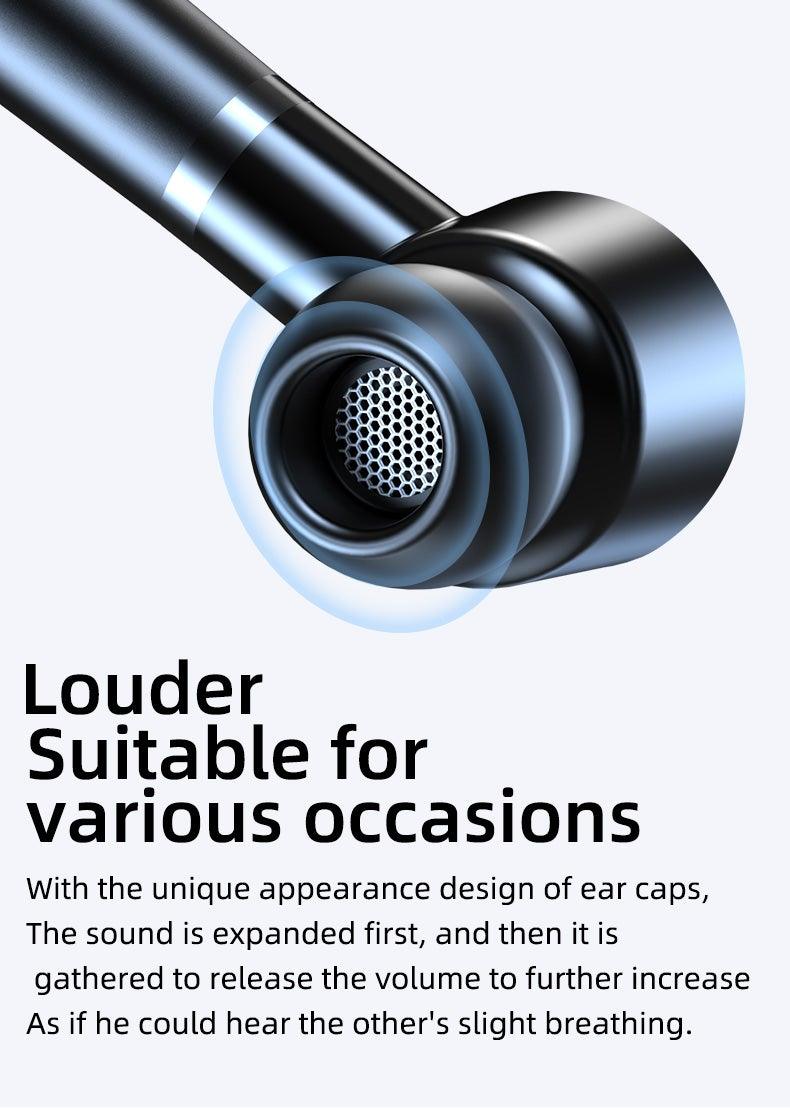 Bluetooth Headset Wireless Earpiece Bluetooth 5.0 Earphones Elegant Business Over Ear Headphones Noise Isolating Wireless Ergonomic Earbuds For Clear Calls Stereo Office Headset With Mic Black Stevvex