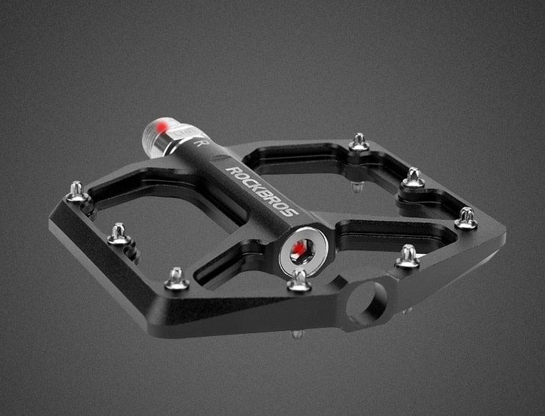Aluminum Alloy Bicycle Pedals Road Anti-Slip Ultralight Sealed Bearing One-Piece Molding Anti-Oxidation Bike Pedals Mountain Bike Pedals Flat Pedals Nylon Fiber Bicycle Platform Pedals For Road Mountain Stevvex