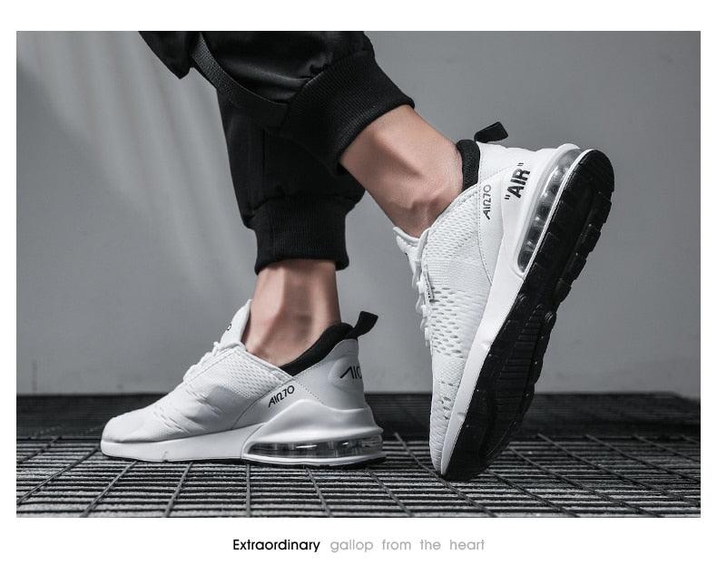 Unisex Air Cushion Running Shoes Mens Sneakers Breathable Light Sports Shoes Training Jogging Arch Support Tennis Shoe Breathable Air Cushion Sneakers For Gym Workout Stevvex