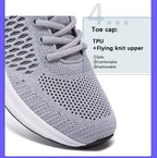 Mens Casual Walking Breathable Trendy Sneakers Light Shock Absorption Lightweight Walking Shoes Breathable Non Slip Cross Trainers Sneakers For Gym Workout Jogging Stevvex