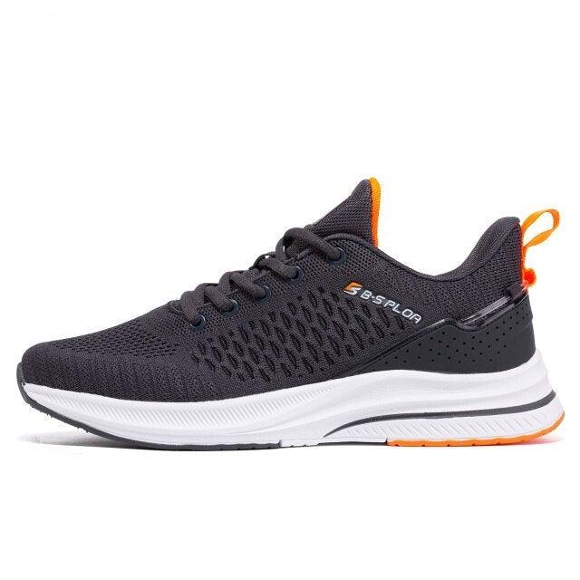 Mens Casual Walking Breathable Trendy Sneakers Light Shock Absorption Lightweight Walking Shoes Breathable Non Slip Cross Trainers Sneakers For Gym Workout Jogging Stevvex