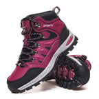 Men's Women's High-Top Boots Casual Shoes Breathable Outdoor Hiking Boots Non-slip Shading Wear-Resistant Hiking Boots Breathable Skid Resistance Leather Shoes